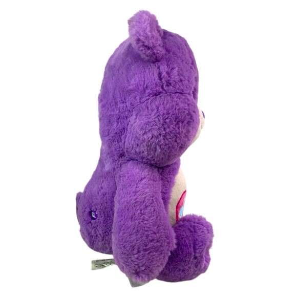 Care Bears Share Bear Purple 14” Plush Stuffed Animal Soft 2020 Basic Fun - Picture 5 of 11